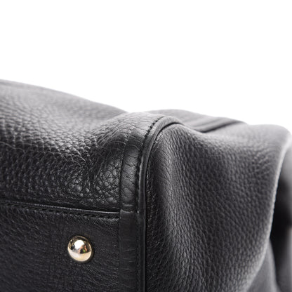 Gucci Pebbled Calfskin Medium Soho Shoulder Bag Black 9 of 13