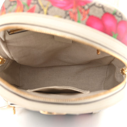 Gucci GG Supreme Monogram Flora Web Small Ophidia Day Backpack White 5 of 11
