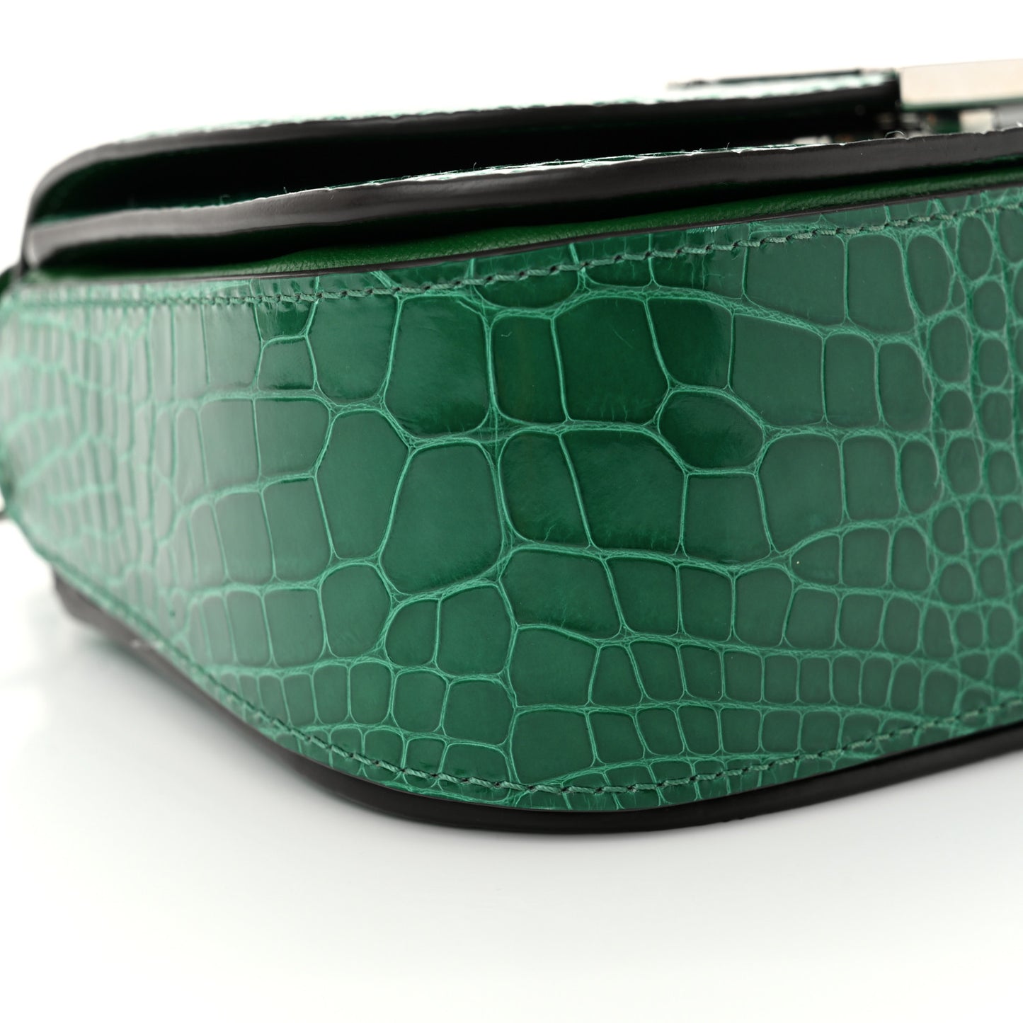 Shiny Alligator Vivienne NM Green