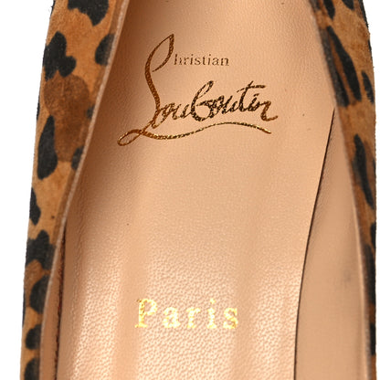 Christian Louboutin Veau Velours Leopard Clare 80 Pumps 38 Caramel 6 of 9