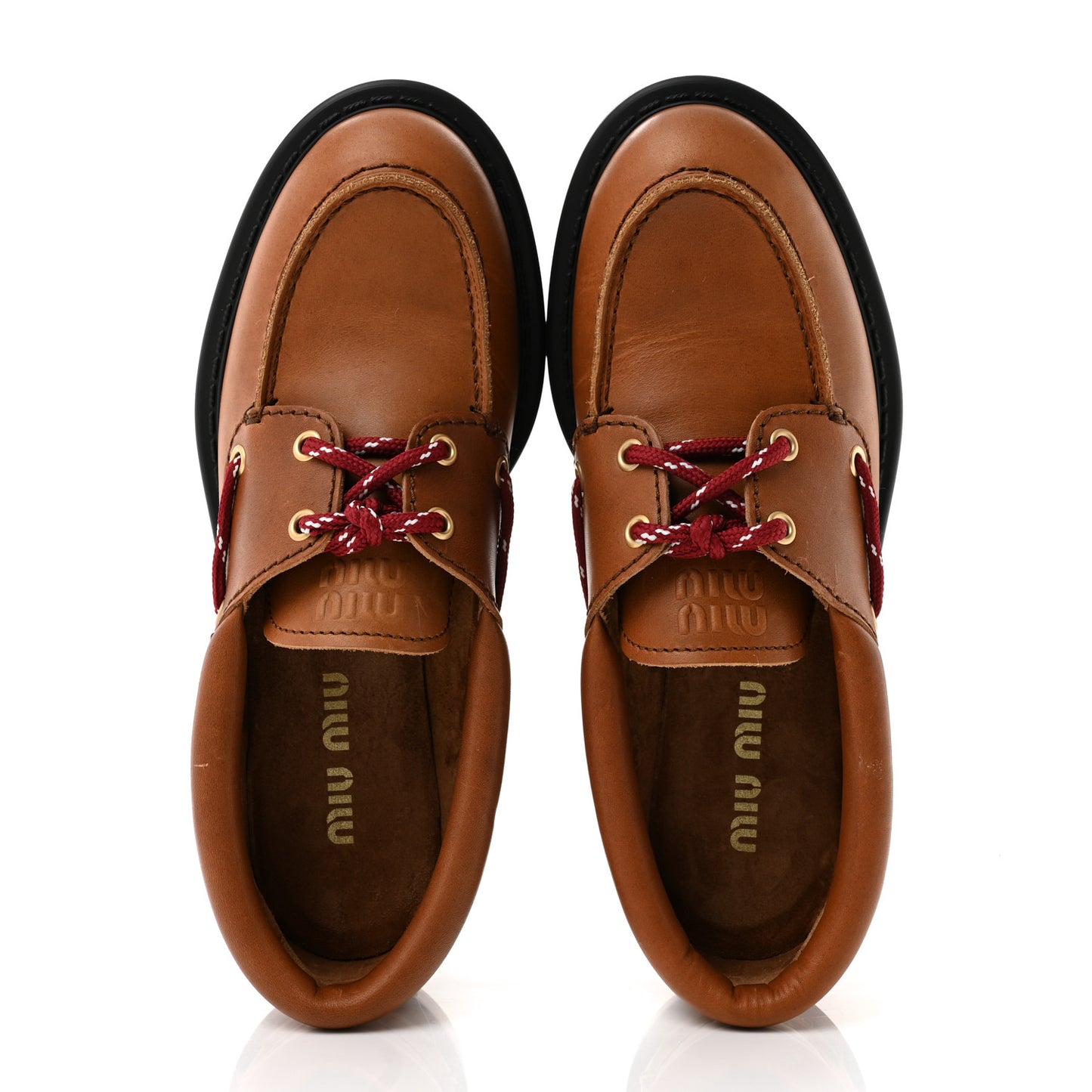 Vitello Platform Loafers 38.5 Cognac