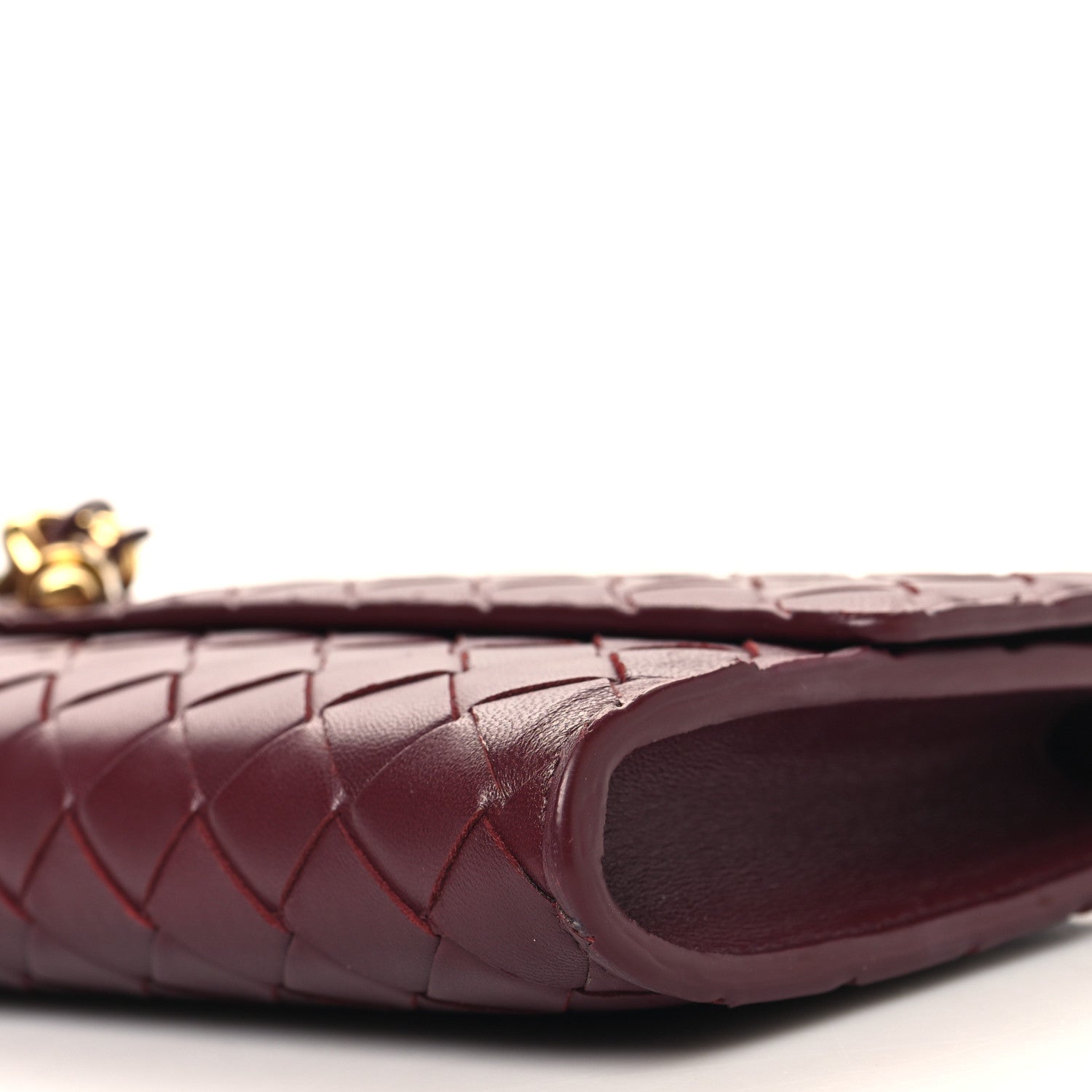 Bottega Veneta Nappa Intrecciato Long Andiamo Top Handle Clutch Barolo 10 of 12