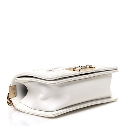 Chanel Calfskin Pearl Small Boy Flap White 4 of 11