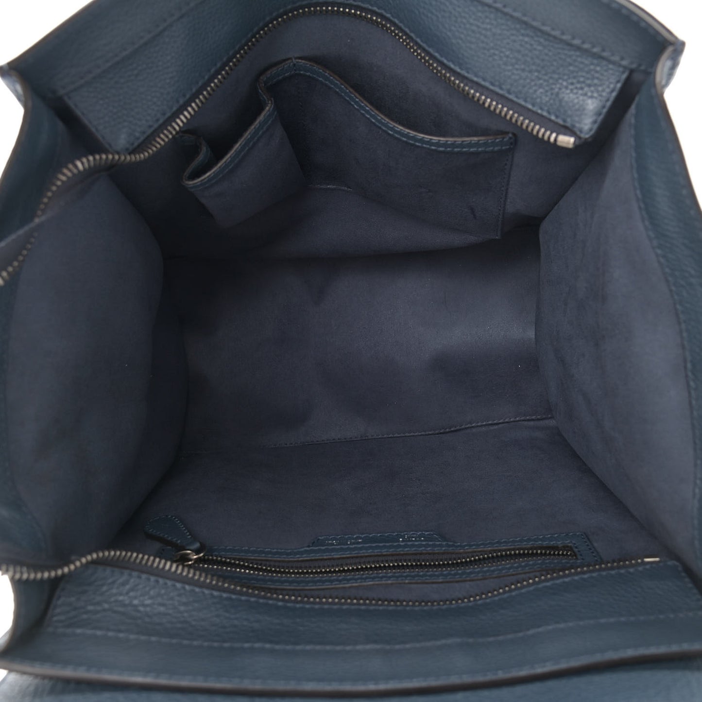Drummed Calfskin Mini Luggage Blue