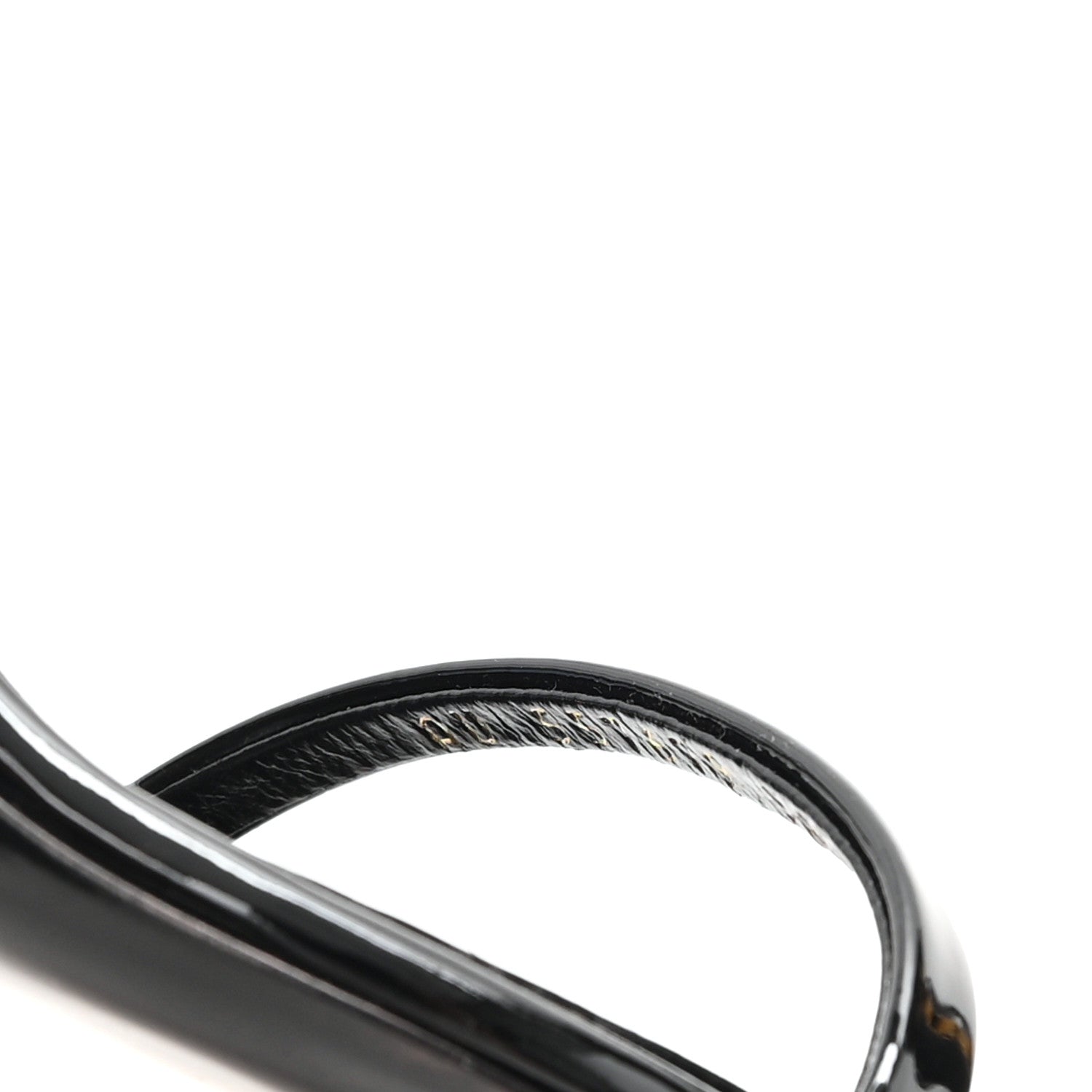 Saint Laurent Patent Calfskin Opyum 85 Sandals 38.5 Black 9 of 9