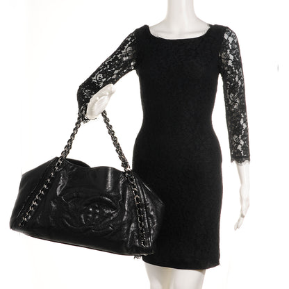 Chanel Glazed Caviar East West Large Modern Chain Tote Black 2 of 7