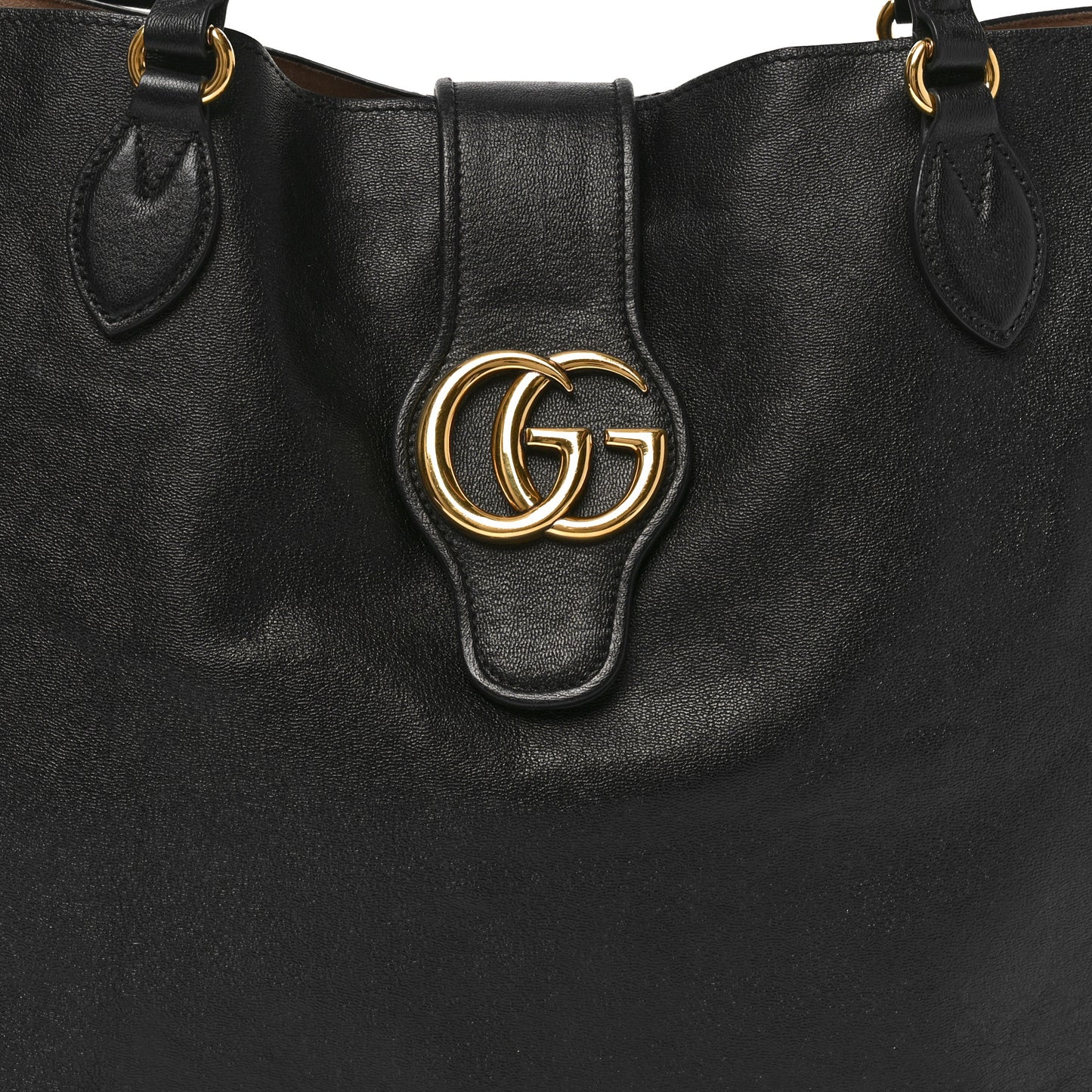 New Sakai Calfskin Lux Medium Dahlia Tote Black