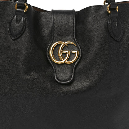 Gucci New Sakai Calfskin Lux Medium Dahlia Tote Black 9 of 12