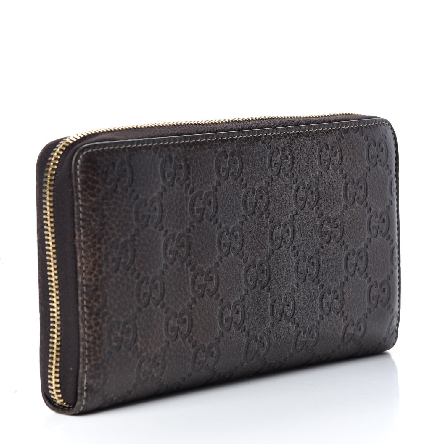 Gucci Guccissima Bamboo Tassel Zip Around Wallet Brown 3 of 7