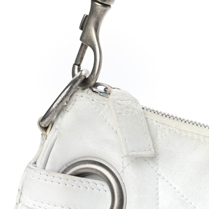 Christian Dior Lambskin Cannage Small Hobo White 12 of 18