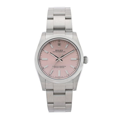 Rolex Stainless Steel 34mm Oyster Perpetual Watch Pink 124200 1 of 5