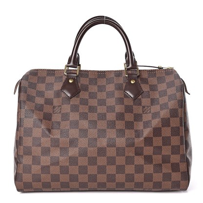 Louis Vuitton Damier Ebene Speedy 30 1 of 12
