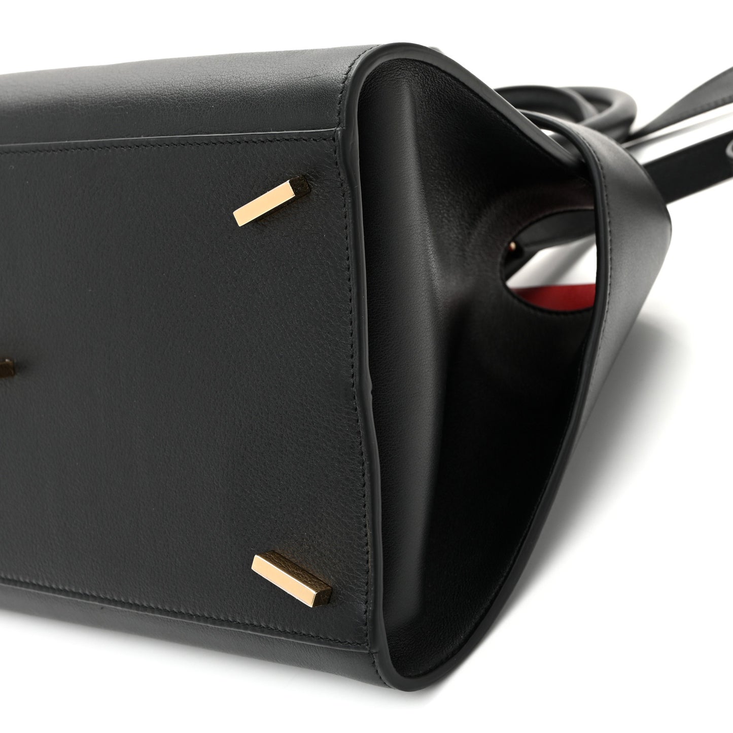Calfskin Small Hug Bag Black