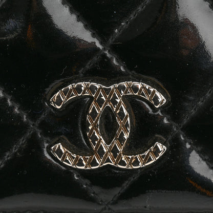 Chanel Patent Quilted Brilliant Yen Wallet Black 12 of 12