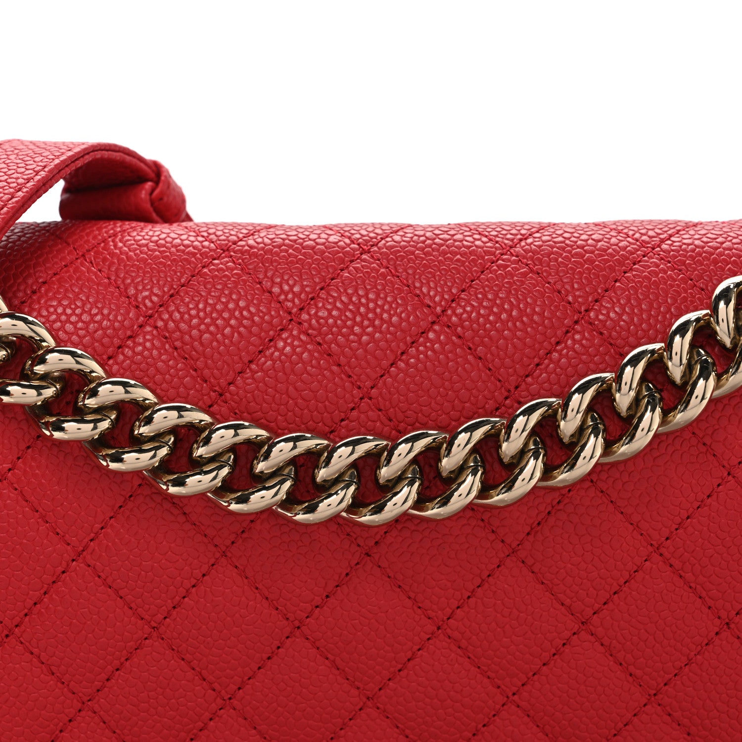 Chanel Caviar Quilted Medium Boy Flap Red 8 of 11