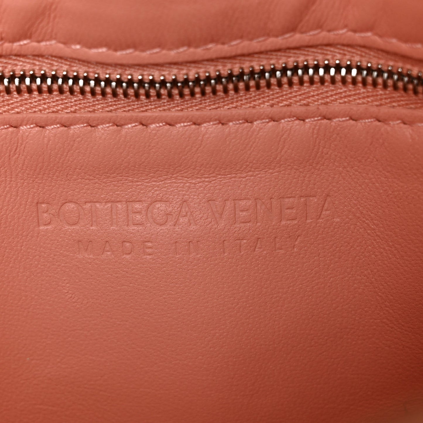 Nappa Maxi Intreccio Padded Cassette Crossbody Bag Peachy
