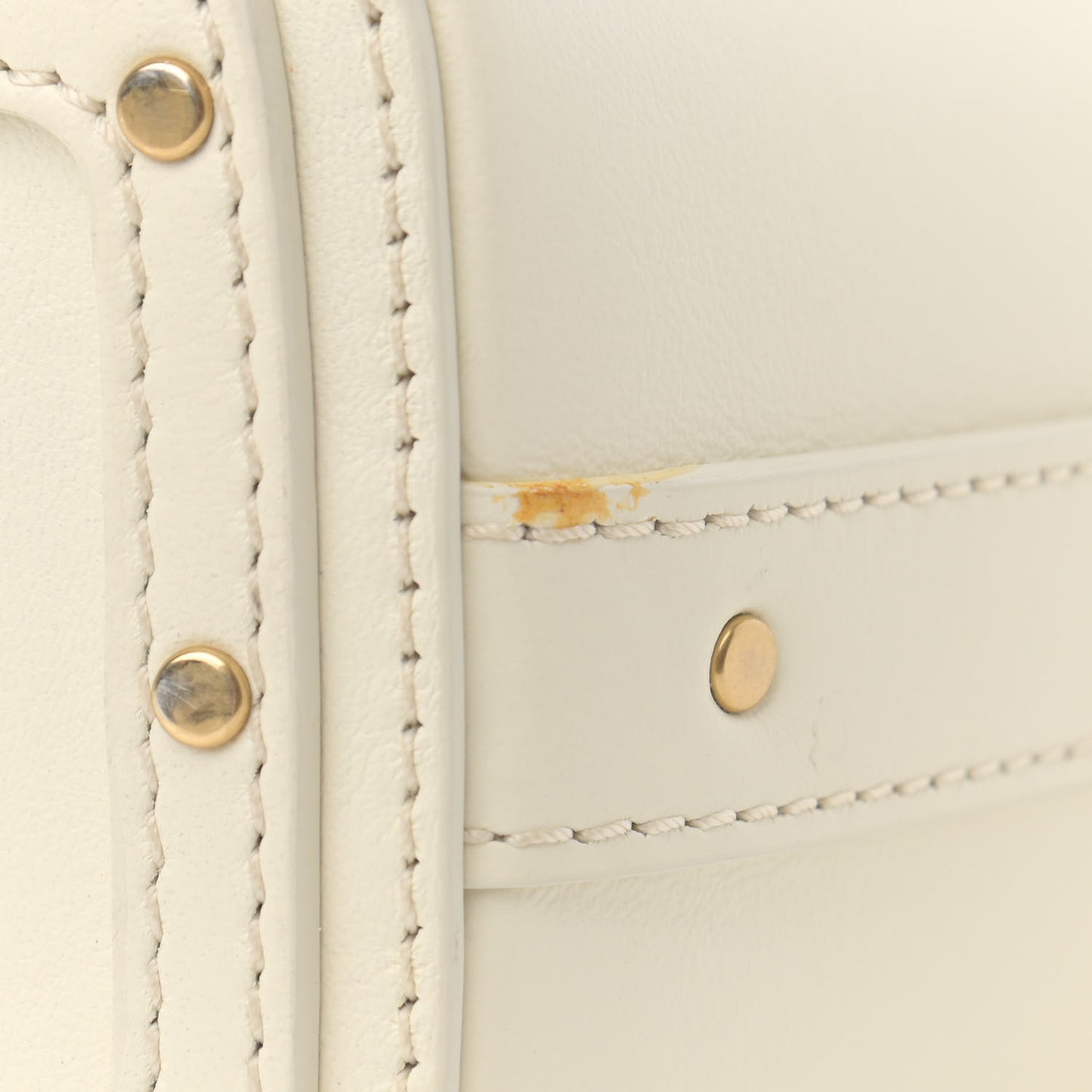 Smooth Calfskin Mini Roy Bucket Bag Natural White