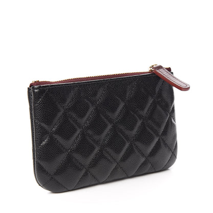 Chanel Caviar Quilted Small Cosmetic Case Black 3 of 8