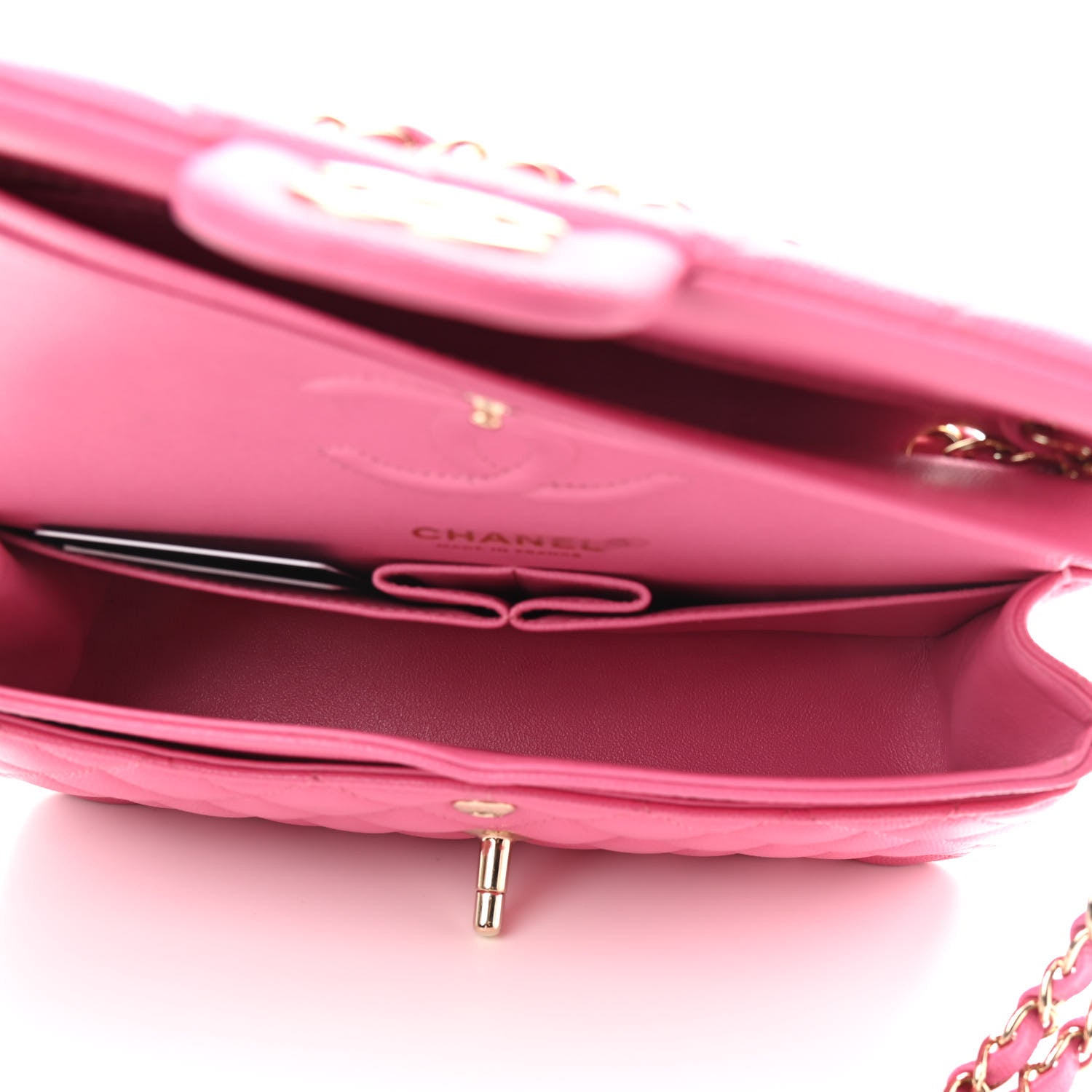 Chanel Caviar Quilted Small Double Flap Pink 5 of 9