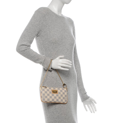 Louis Vuitton Damier Azur Pochette Milla MM 2 of 7