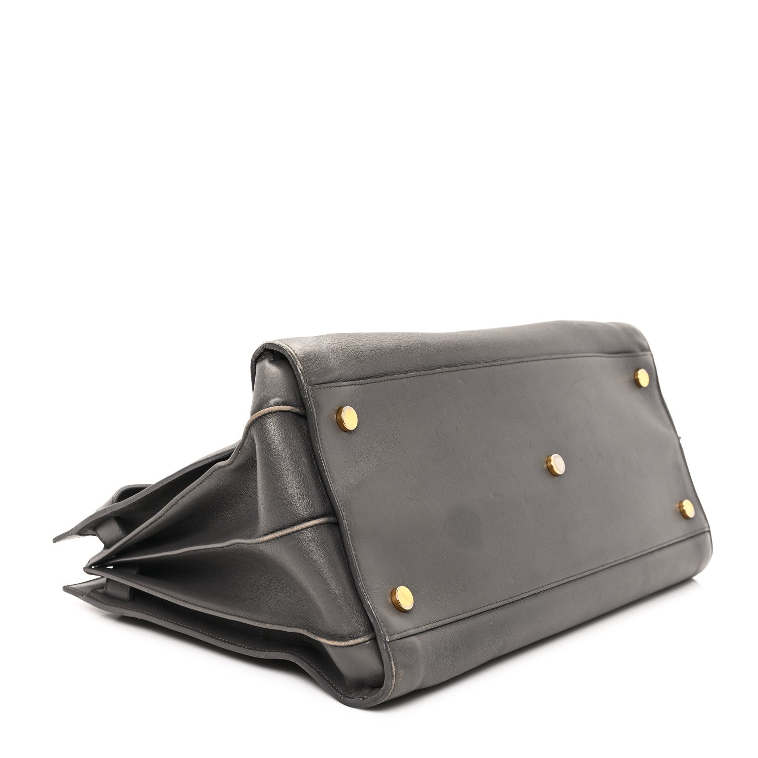 Saint Laurent Calfskin Large Sac de Jour Carryall Grey 4 of 14