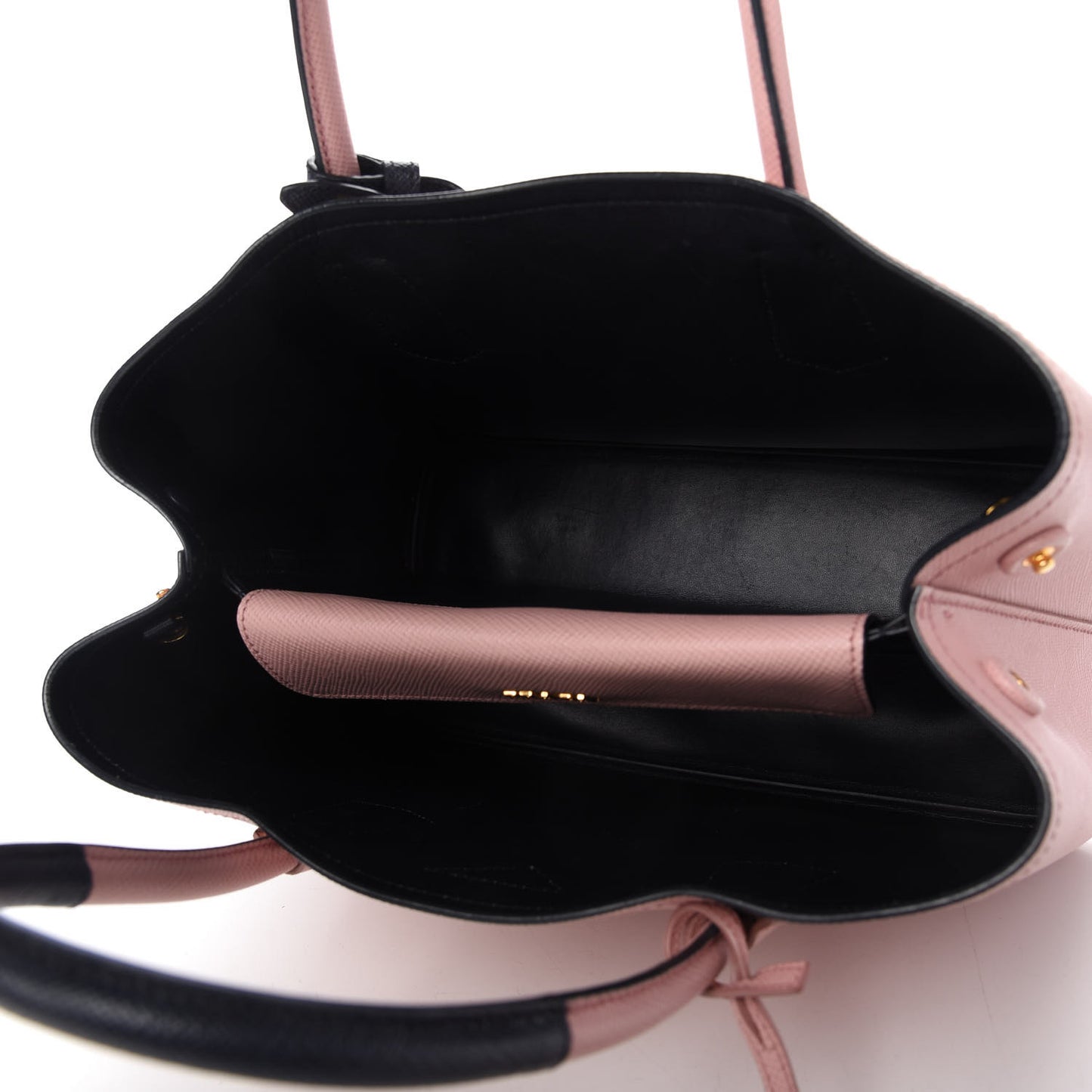 Saffiano Cuir Medium Bi-Color Double Bag Pesco Baltico