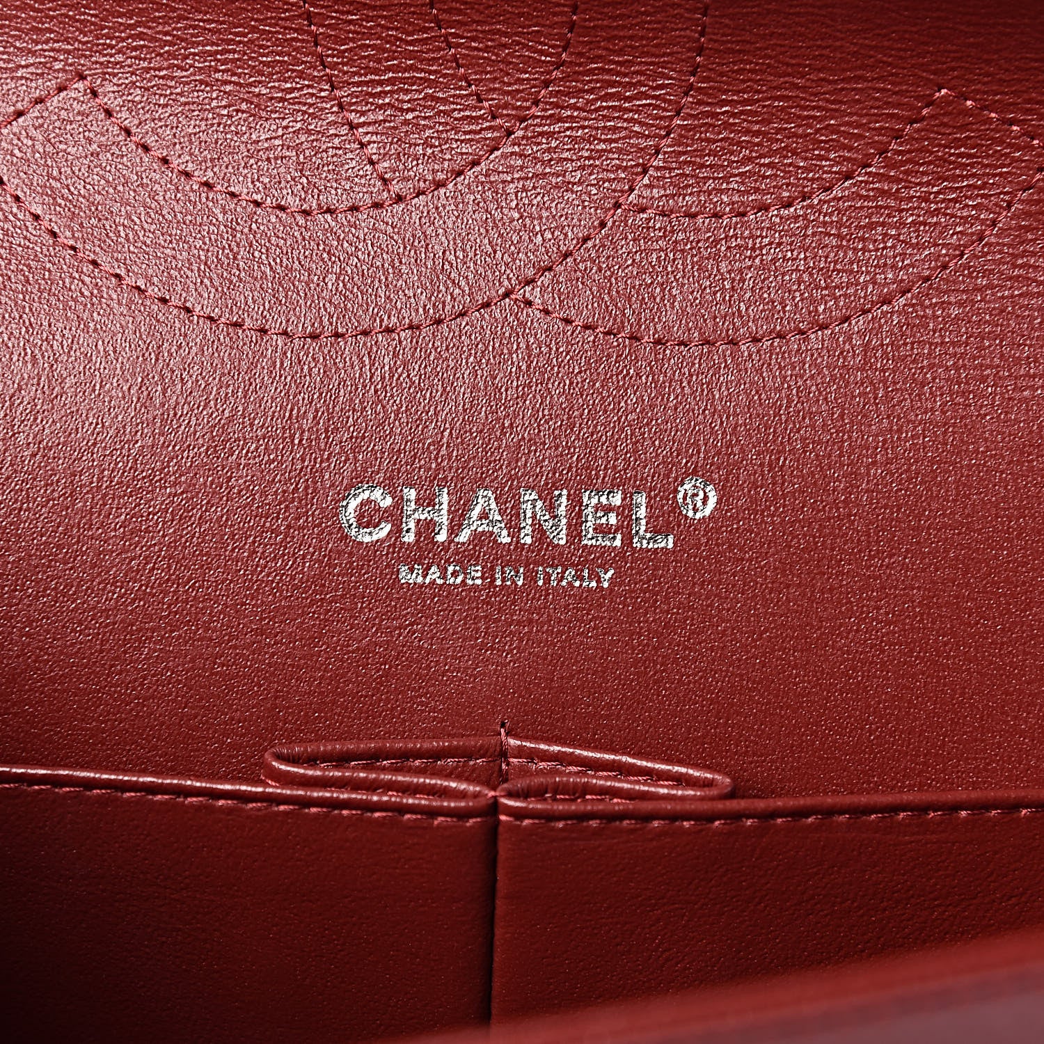 Chanel Caviar Quilted Jumbo Double Flap Dark Red 7 of 10