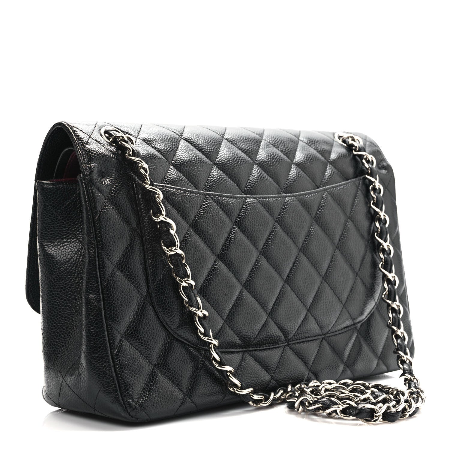 Chanel Caviar Quilted Jumbo Double Flap Black 3 of 15
