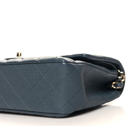 Chanel Caviar Quilted Medium Double Flap Dark Grey 10 of 10