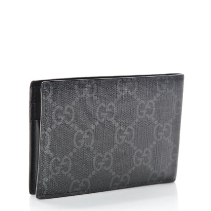 Gucci GG Supreme Monogram Fox Bi-Fold Wallet Black Grey 3 of 10
