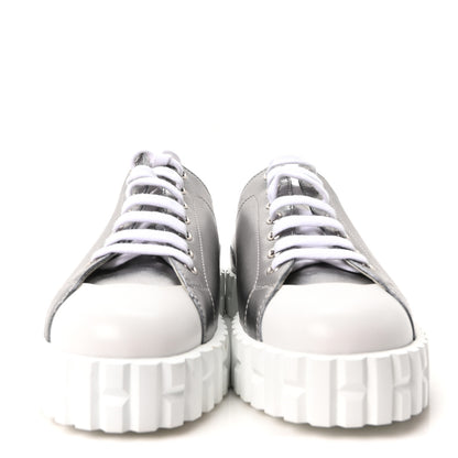 Hermes Metallic Calfskin Cross Sneakers 36.5 3 of 9