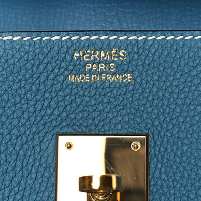 Hermes Togo BIRKIN 35 Blue Jean 6 of 12