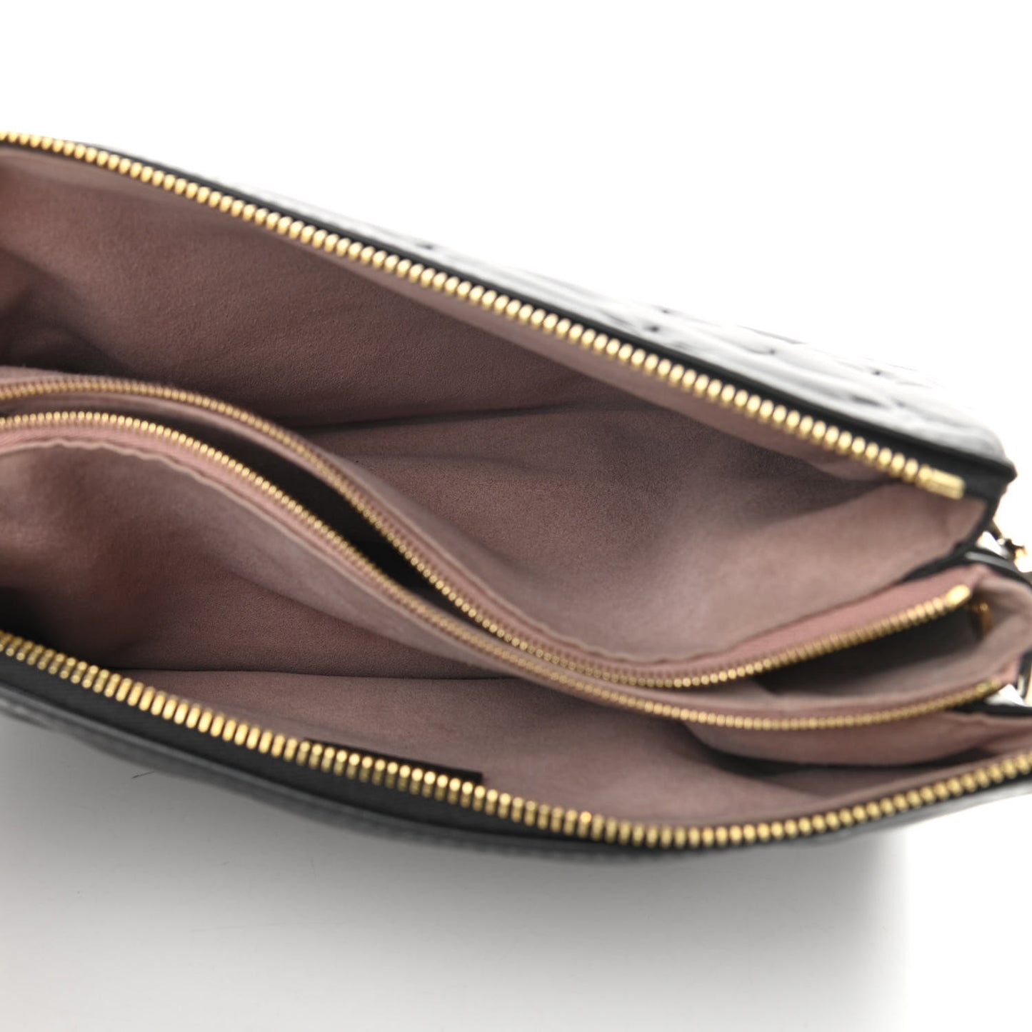 Lambskin Embossed Monogram Coussin PM Black