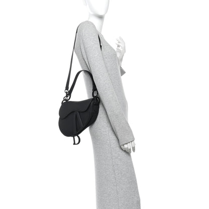 Christian Dior Ultra Matte Saddle Bag With Strap Black 2 of 10