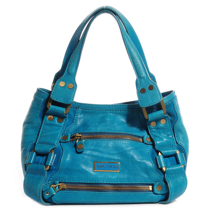 Jimmy Choo Leather Suede Mahala Turquoise 1 of 10