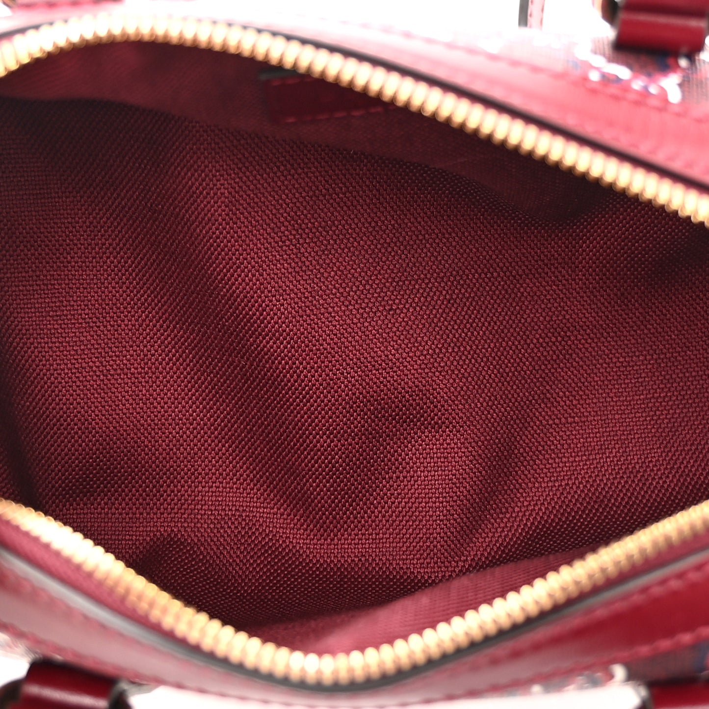 GG Shadow Monogram Ophidia Top Handle Bowler Bag  Rosso Ancora Red