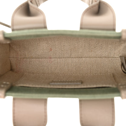 Chloe Cotton Calfskin Mini Woody Ribbon Tote Faded Green 5 of 14