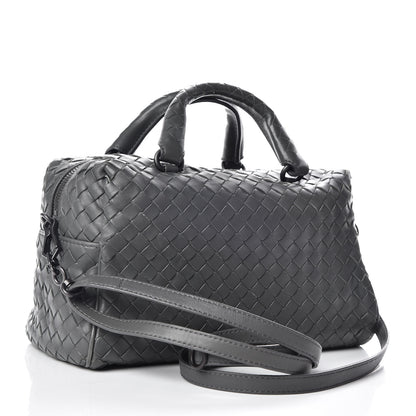Bottega Veneta Nappa Intrecciato Mini Boston Light Grey 4 of 12
