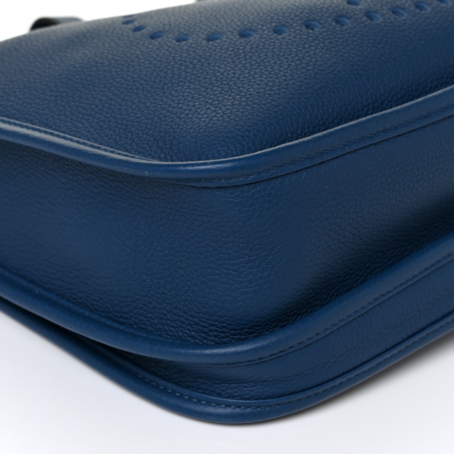 Hermes Taurillon Clemence Evelyne III PM Deep Blue 7 of 10