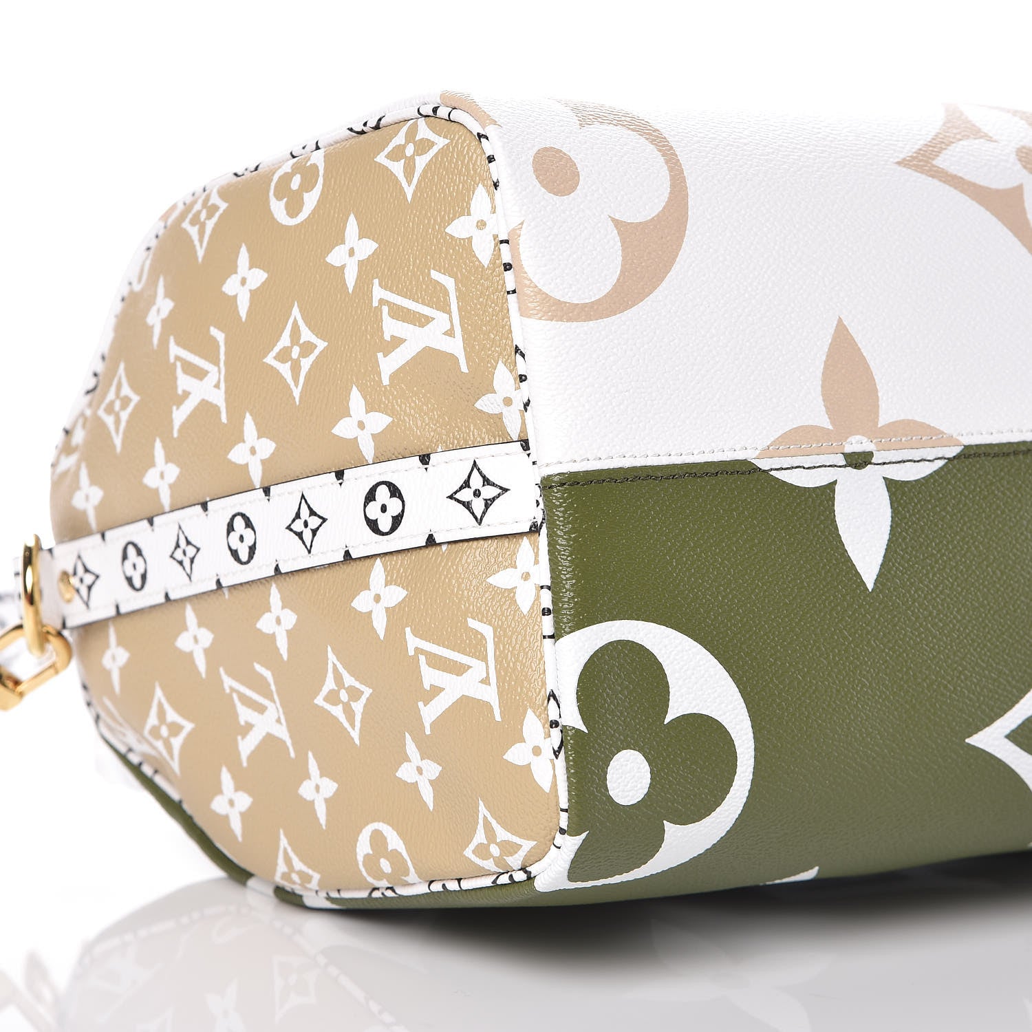 Louis Vuitton Monogram Giant Speedy Bandouliere 30 Kaki Beige 6 of 11