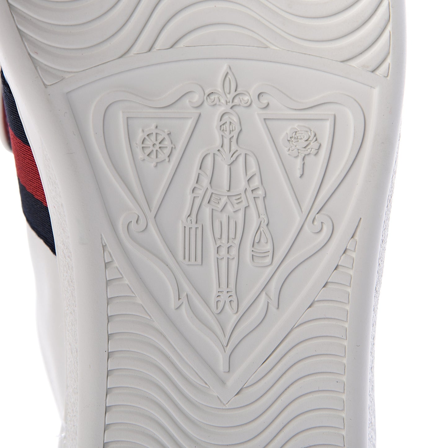 Calfskin Ayers Web Blind for Love Embroidered Womens Ace Sneakers 41 White
