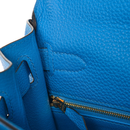 Hermes Togo Kelly Retourne 28 Bleu Zanzibar 18 of 36