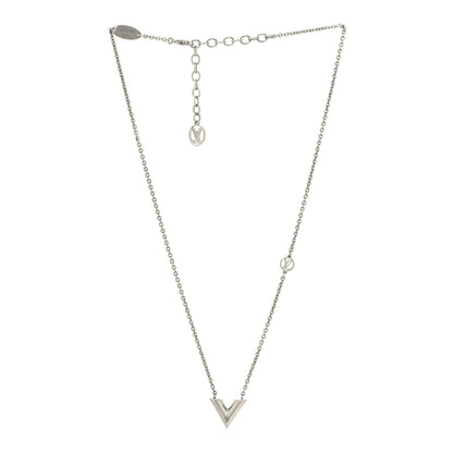 Louis Vuitton Metal Essential V Supple Necklace Silver 3 of 6