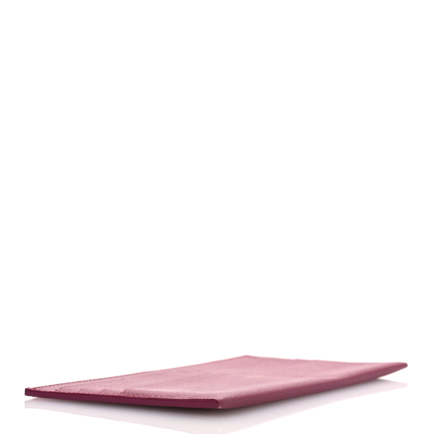 Calfskin Felicie Card Holder Insert Fuchsia