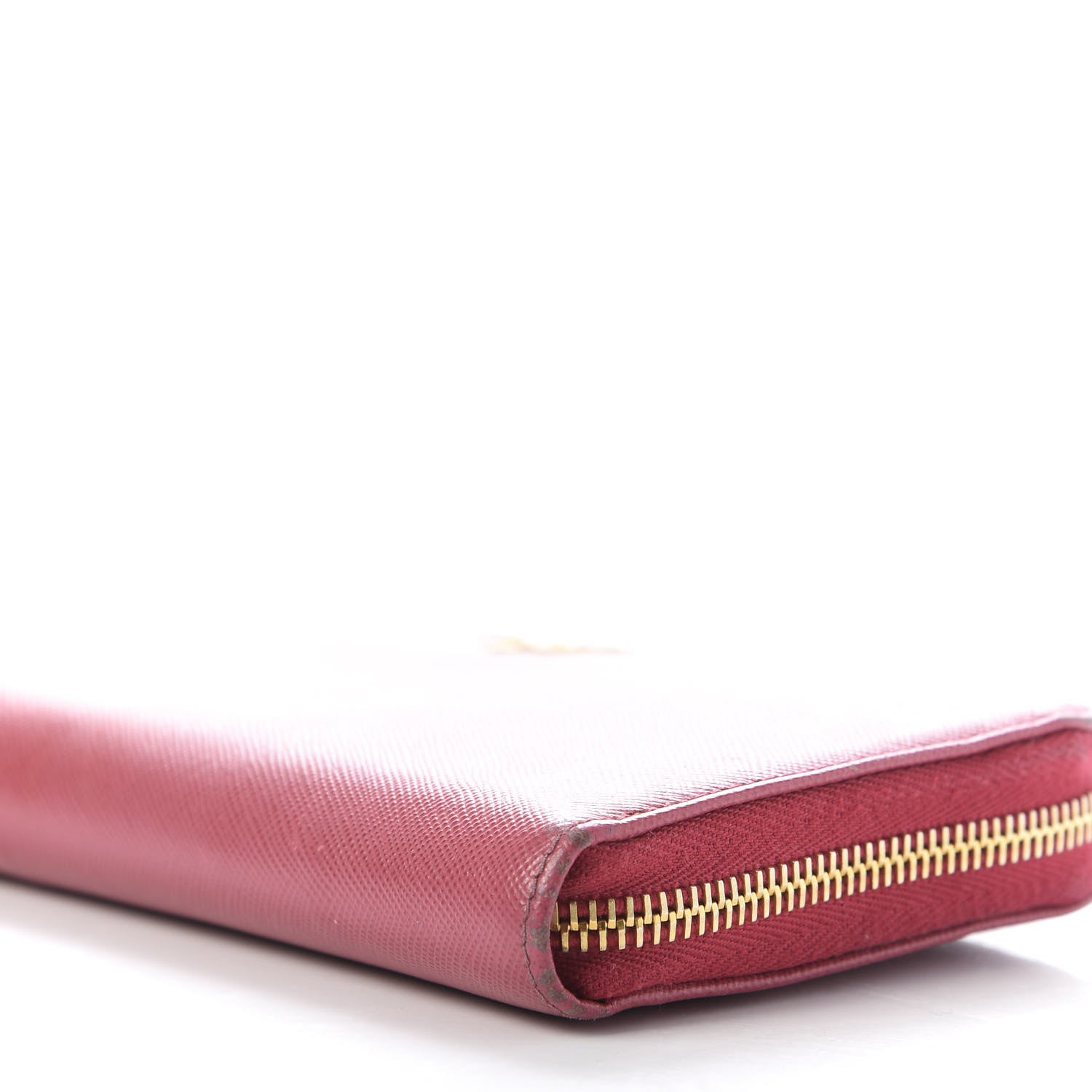 Prada Saffiano Zip Around Wallet Peonia 7 of 9