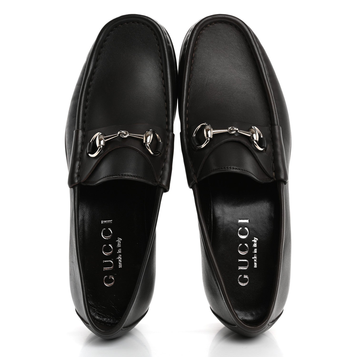 Gucci Calfskin Mens 1953 Horsebit Loafers 8 Marrone 2 of 11