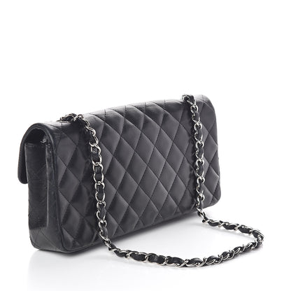 Chanel Lambskin Quilted East West Flap Black 3 of 10
