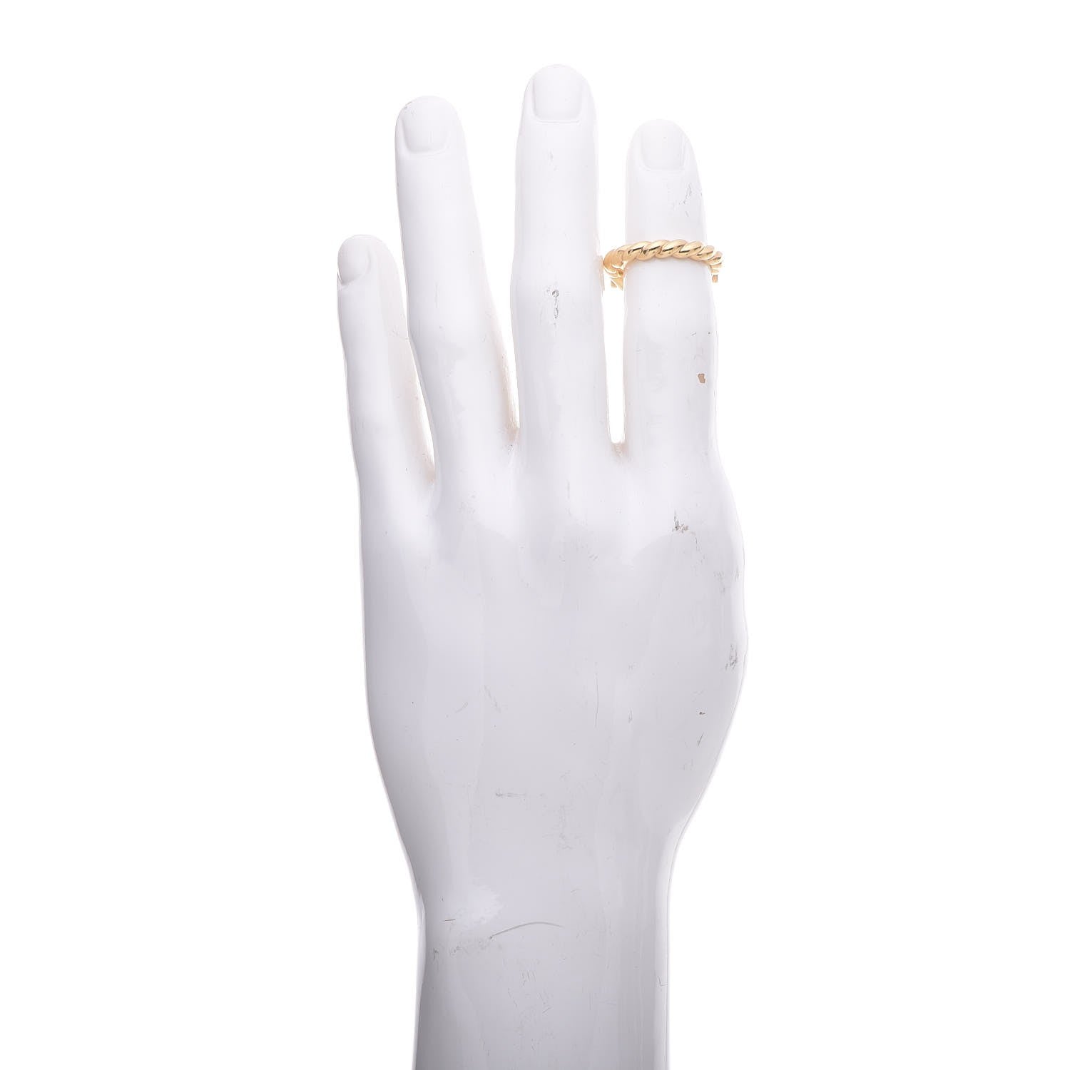 David Yurman 18K Yellow Gold Mens Maritime Shackle Ring 8 57 3 of 15