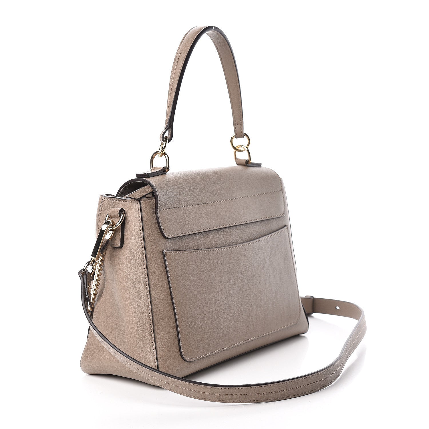 Chloe Calfskin Small Faye Day Shoulder Bag Motty Grey 3 of 10