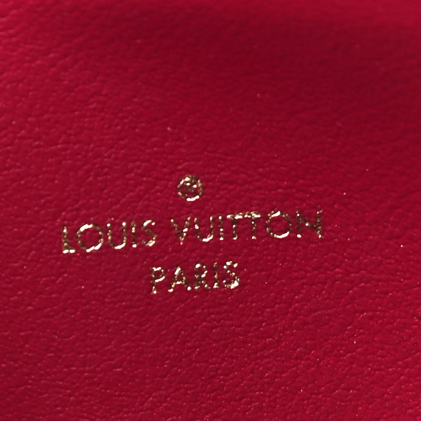 Monogram Pochette Felicie Chain Wallet Fuchsia